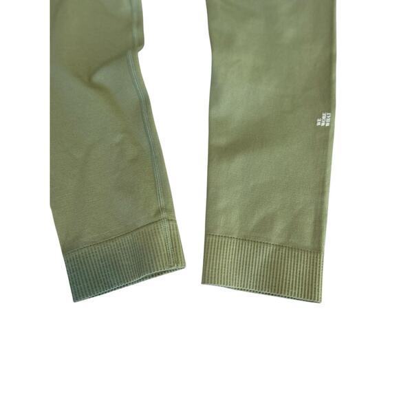 We Wore What Women's Ribbed Seamless Leggings StretchSage Green‎ Size S, NWOT - Picture 9 of 10